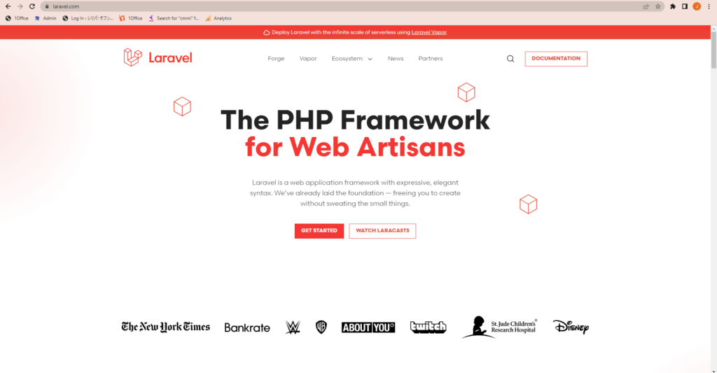 Laravel PHP フレームワーク