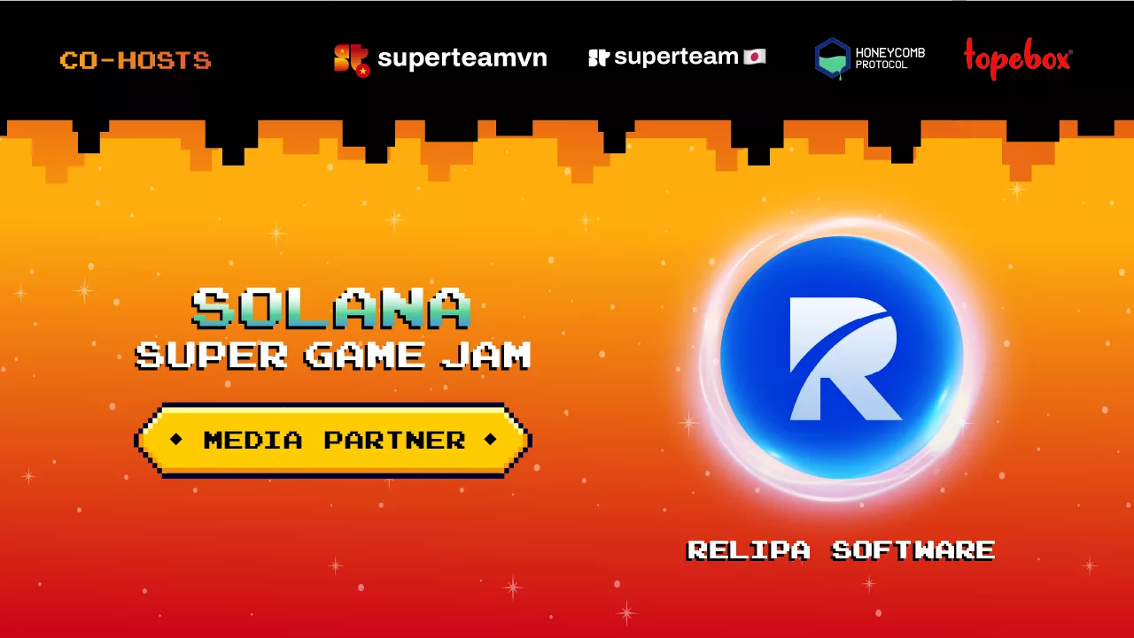 レリパ、『Solana Super Game Jam』メディアパートナーとして協賛