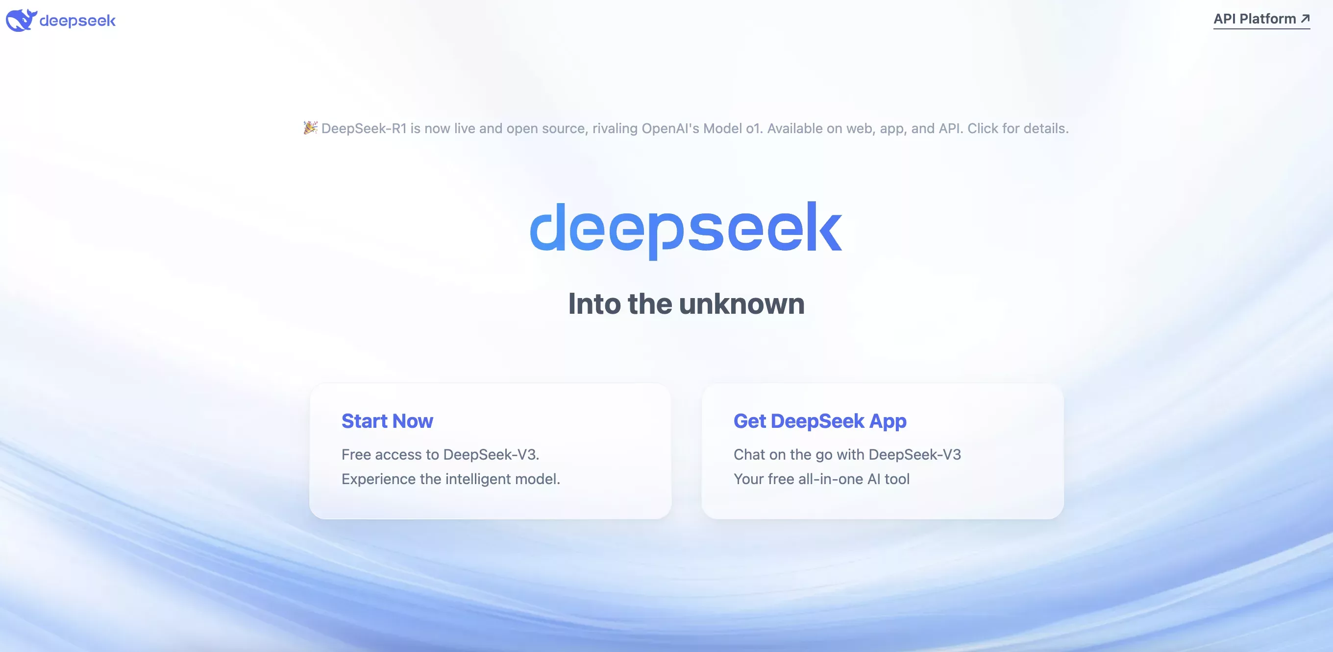 DeepSeek Start Now