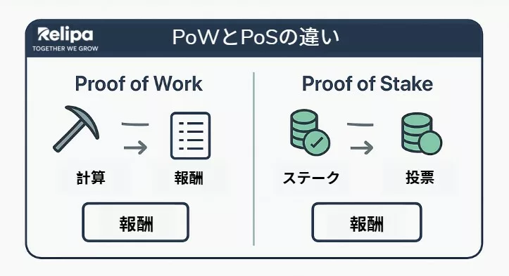 PoWとPoSの決定的な違い