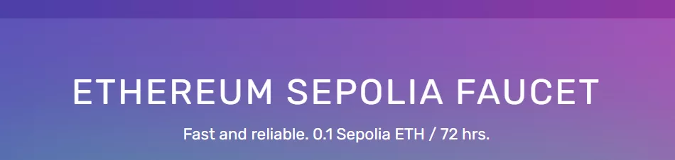Ethereum Sepolia Faucet