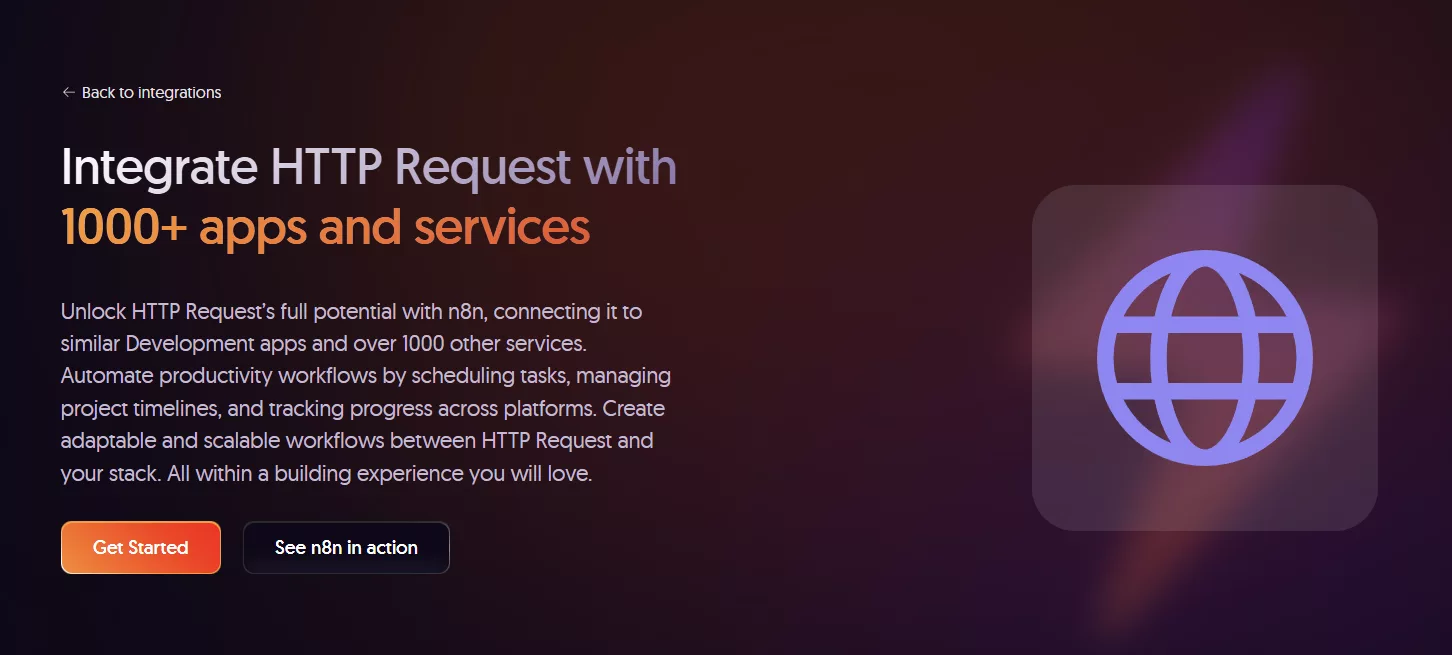 HTTP request node in n8n
