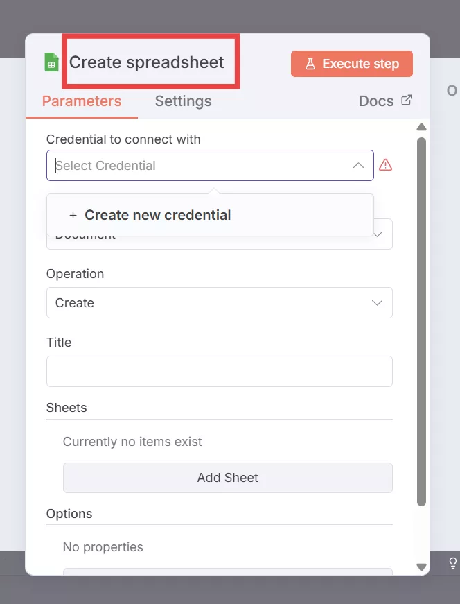 n8n node configuration