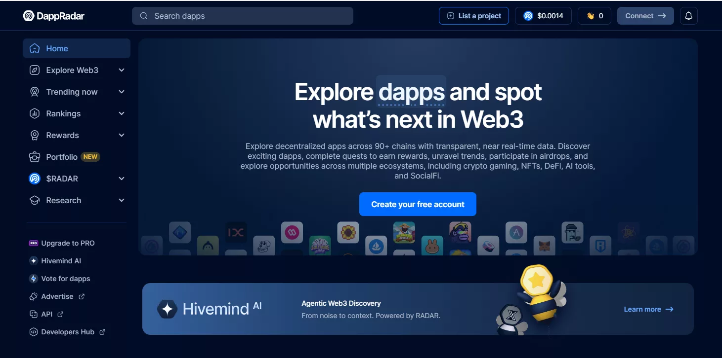 DappRadar(ダップレーダー)
