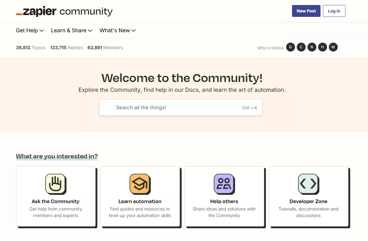 zapier community
