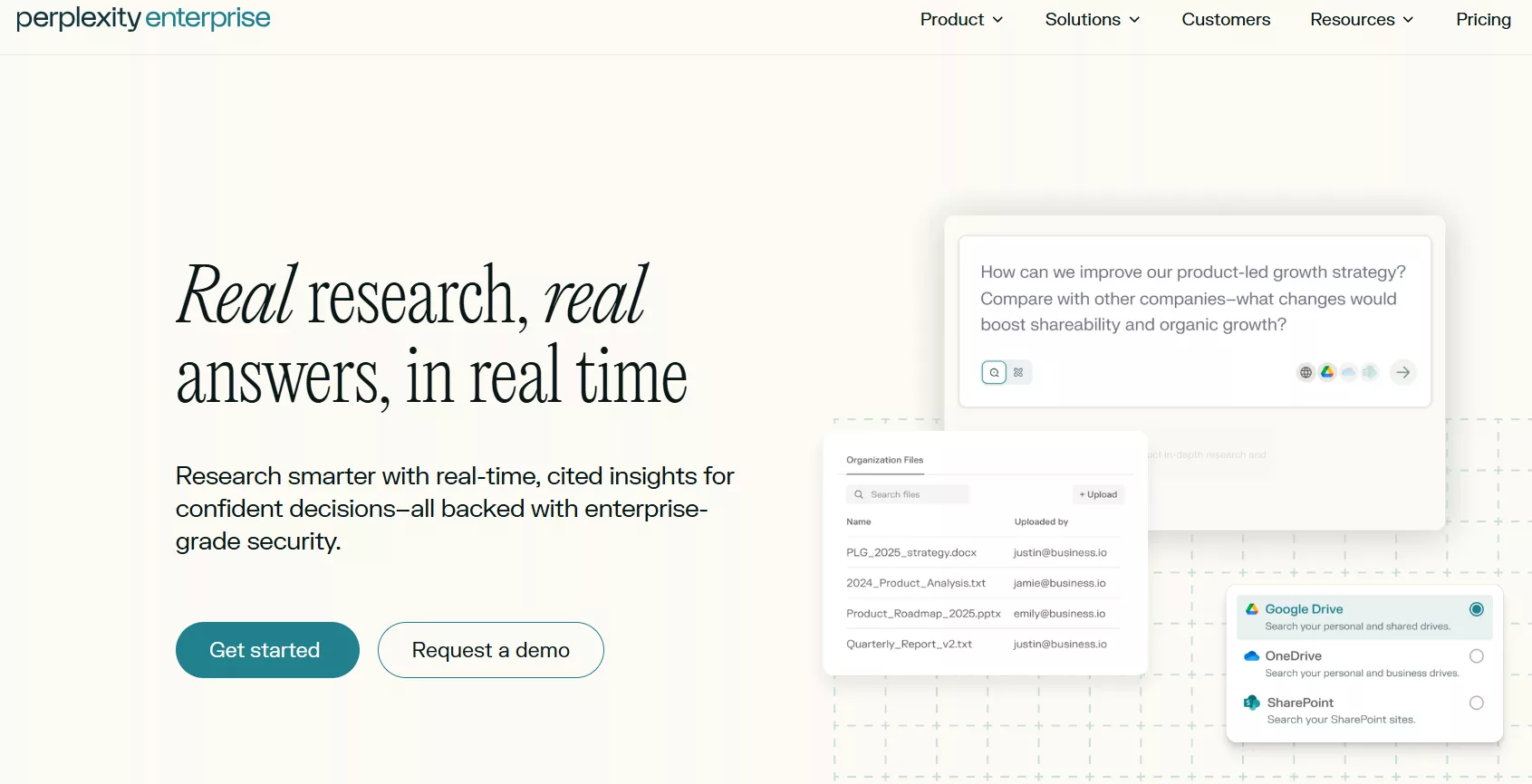 Perplexity Enterprise Pro(Agentic Research)